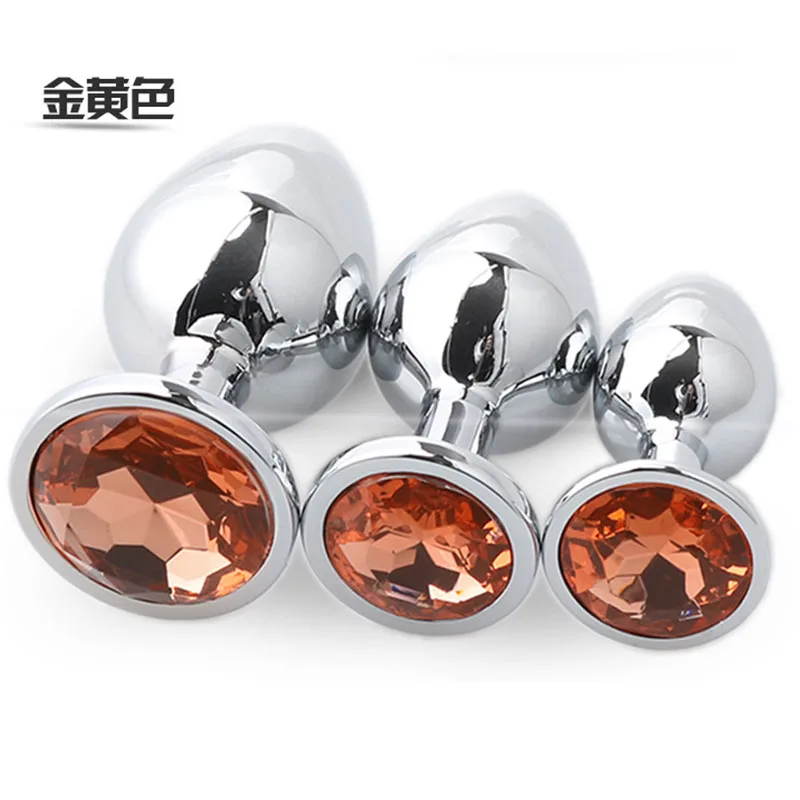 Sex Shop Anal Toys Color 3pcs/set High Quality Stainless Steel Plug Metal Massage Adult Games products. | Красота и здоровье