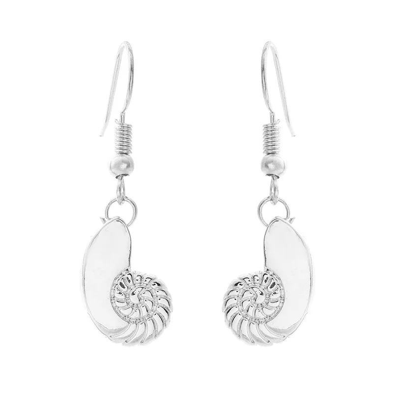 Cute conch drop earrings for women fashion river snail jewelry shell as gift factory bulk | Украшения и аксессуары