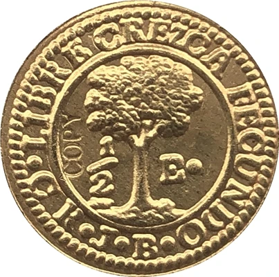 

1841 монеты Центральной Америки, 1/2 эскудо, 14 мм