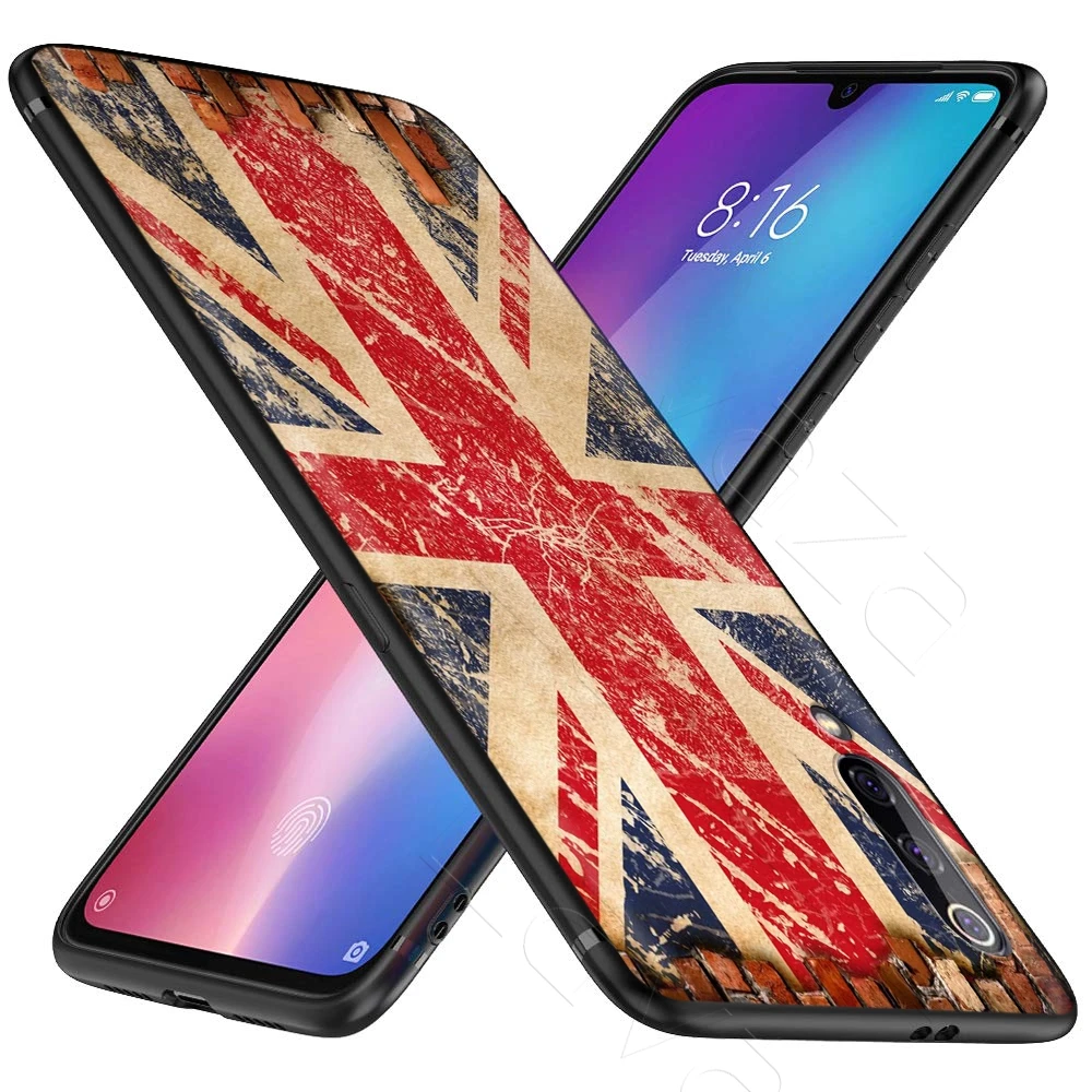 Чехол с английским и флагом Великобритании для Xiaomi Redmi Note 8 9 S K30 Pro MI MAX 3 6 SE A1 A2 A3 10 Lite