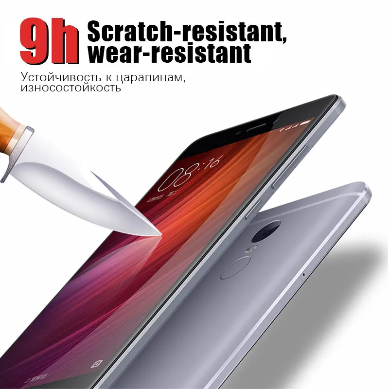 9 H Экран протектор для Xiaomi Redmi NOTE 4 X Закаленное Стекло полное покрытие защитный