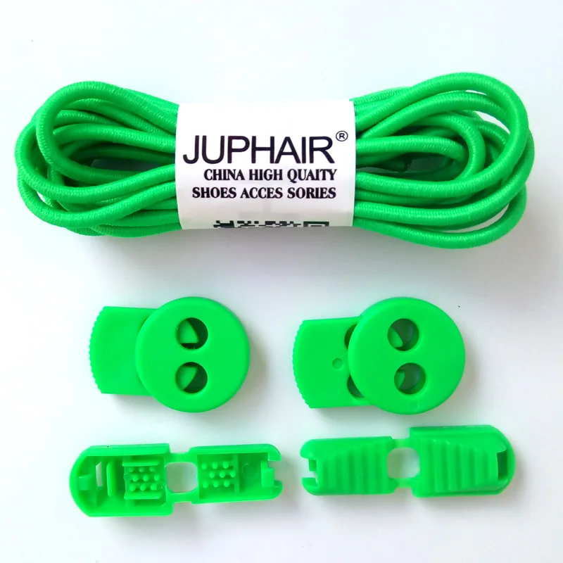 14 Grass Green Новинка; 1 пара; круглые модные шнурки без завязок; фиксирующая обувь; шнурки; эластичные шнурки для шнурков; для бега, триатлона, спорта, фитнеса - Цвет: 14 Grass Green