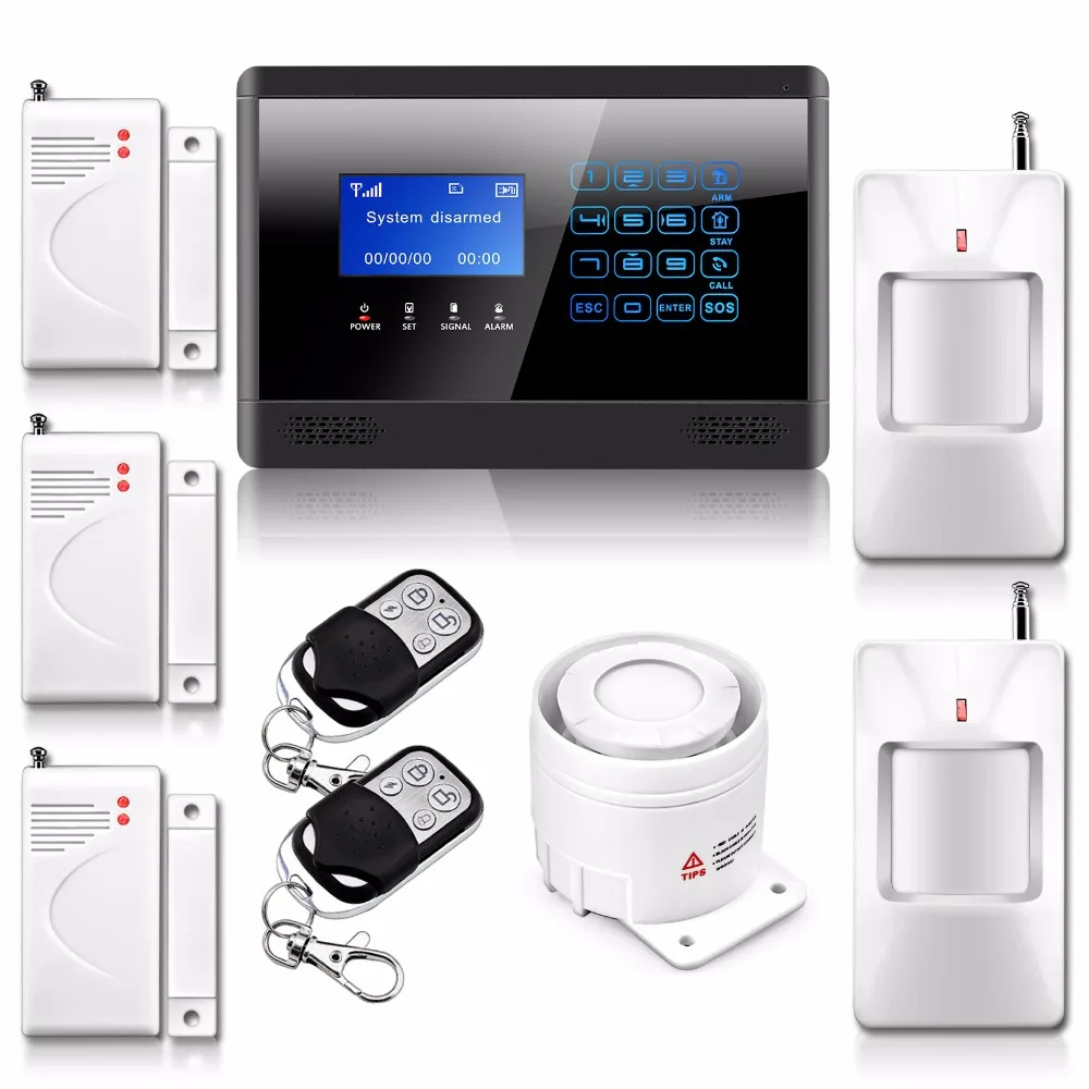Беспроводной и Проводной GSM SMS Главная Дом Безопасности Inturder Сигнализация