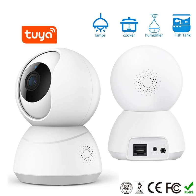 1080P HD Смарт IP камера 360 Угол видео CCTV WiFi панорамирование наклона Ночная веб
