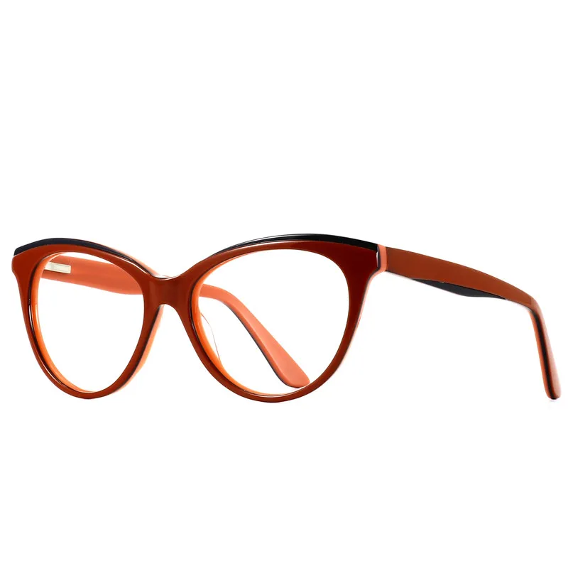 Дизайнерские Брендовые очки высокого качества из ацетата оправа кошачий глаз