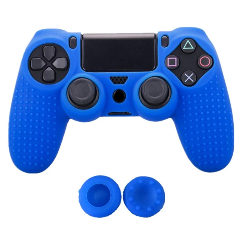 8 цветов Противоскользящий силиконовый кожного покрова чехол для Sony PlayStation Dualshock 4
