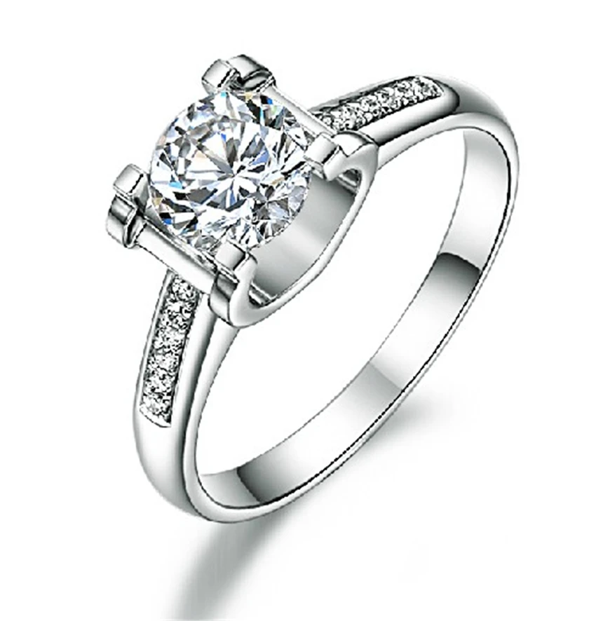 Ceremony Jewel 1Ct 6 5 мм Тест Положительный Moissanite бриллиантовое кольцо тест