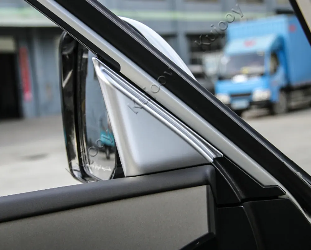 

ABS Car Interior A Pillar Triangle Cover Frame Sticker Decoration Trim For Nissan Patrol 2017+ Car Styling Accessories