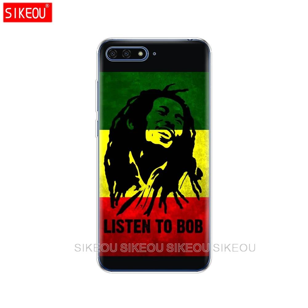 Силиконовый чехол для телефона Huawei Honor 7A PRO 7C Y5 Y6 Y7 Y9 2017 2018 Prime Bob Marley|Бамперы| |