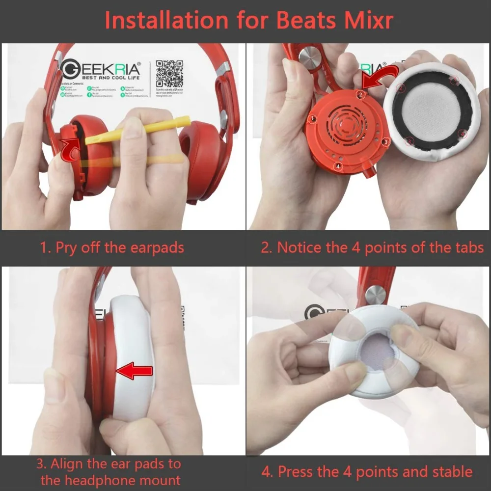 Запасные накладки для наушников Beats Mixr наушников/амбушюры/Чехлы ушей/запасные