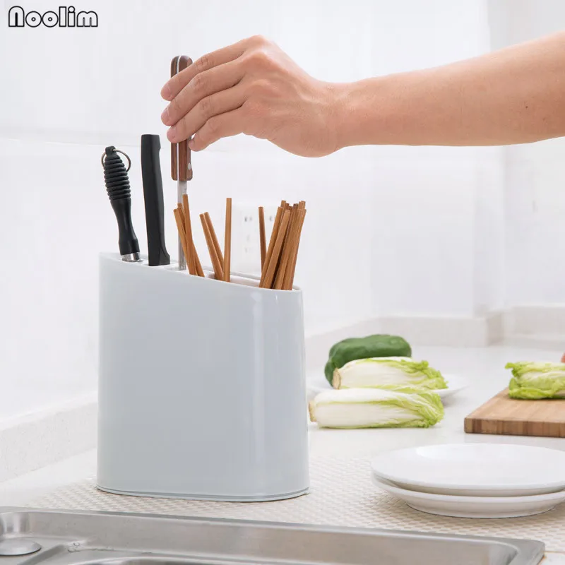 Пластиковый держатель для кухонных ножей NOOLIM многофункциональная стойка