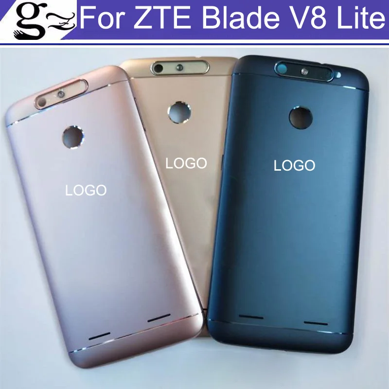 

New Battery Door Back Cover Housing Case For ZTE Blade V8 Lite Power Volume Buttons without Camera glass