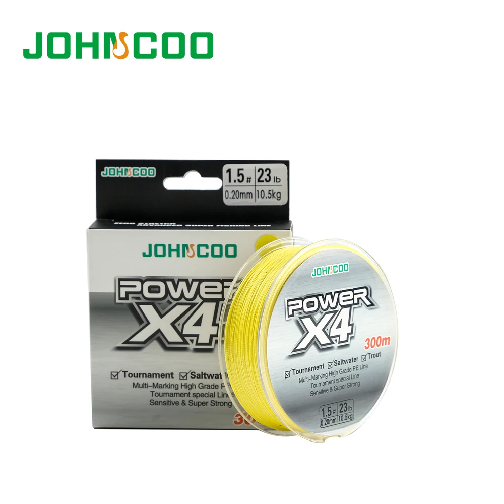 Плетеная рыболовная леска JOHNCOO 4 300 м 0 6 8 для форели|Рыболовные лески| |