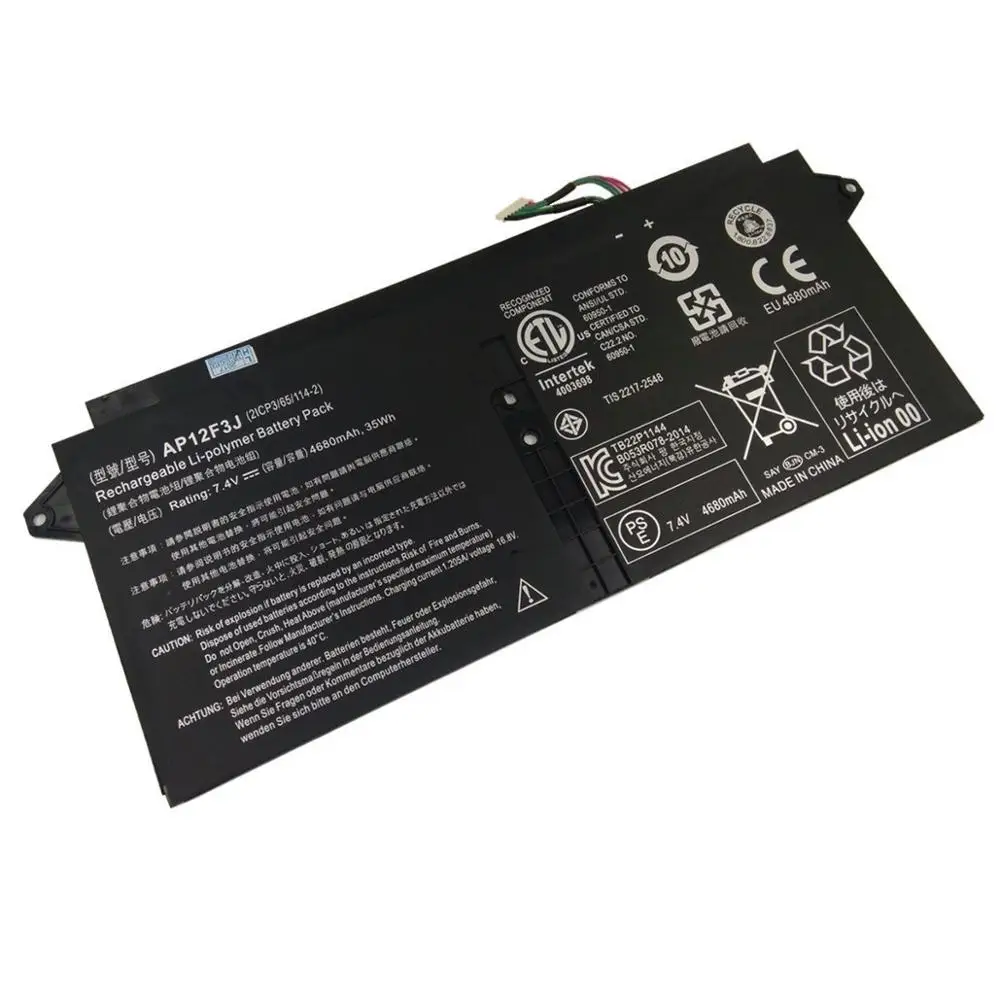 7XINbox 7 4 V 35wh оригинальный AP12F3J Аккумулятор для ноутбука ACER Aspire 13 3 дюймовый S7 391
