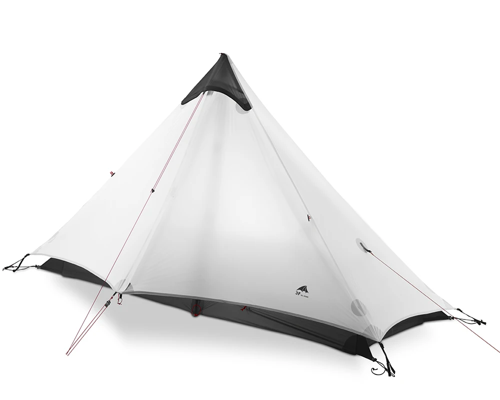 15D White 1 person 3F UL GEAR LanShan 1 уличная Ультралегкая палатка для кемпинга 1 человек 3 сезона профессиональная 15D Silnylon LanShan1 безротовая палатка - Цвет: 15D White 1 person