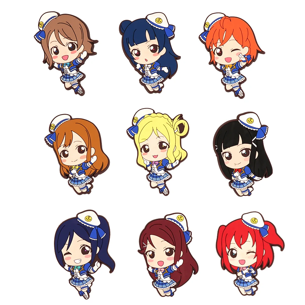 Love Live Lovelive Sunshine Aqours аниме Yoshiko Chika Hanamaru You Dia Ruby Riko Kanan Mari резиновая присоска|Игровые