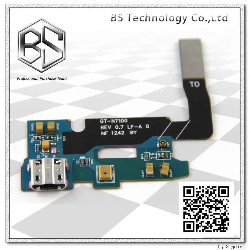 Flex para Samsung Lote Original Dock Connector Carregamento Porto Cabo Nota ii Note2 N7100 10 Pçs –