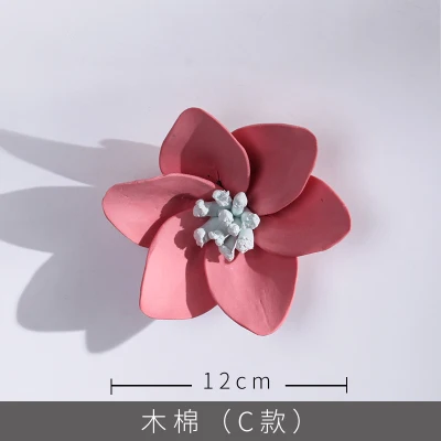 3D Керамическая Настенная декоративная подвесная Наклейка на стену Лотус Капок