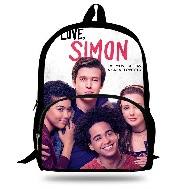 Классический рюкзак с надписью Love Simon для детей школьные сумки мальчиков и