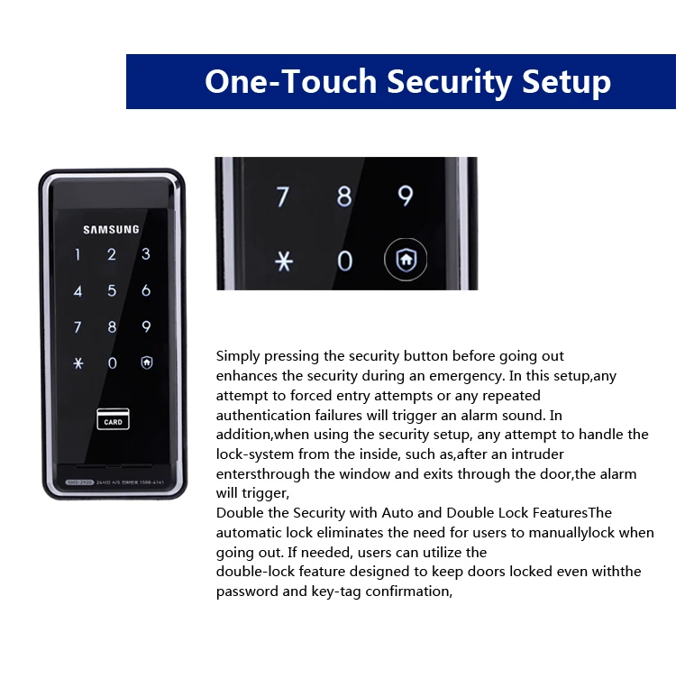 SAMSUNG Ezon SHS-2920 цифровой Keyless Электронная клавиатура Засов дверной замок+ 6 ключ карты