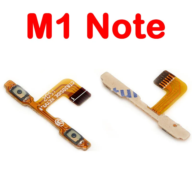 Для Meizu MX4 MX4 Mx6 Mx5 Pro 5 M2 M3 M3S M5 M5S M5C Note M2 Note металлический боковой выключатель питания с кнопкой включения и выключения гибкий кабель - Цвет: For Meizu M1 NOTE