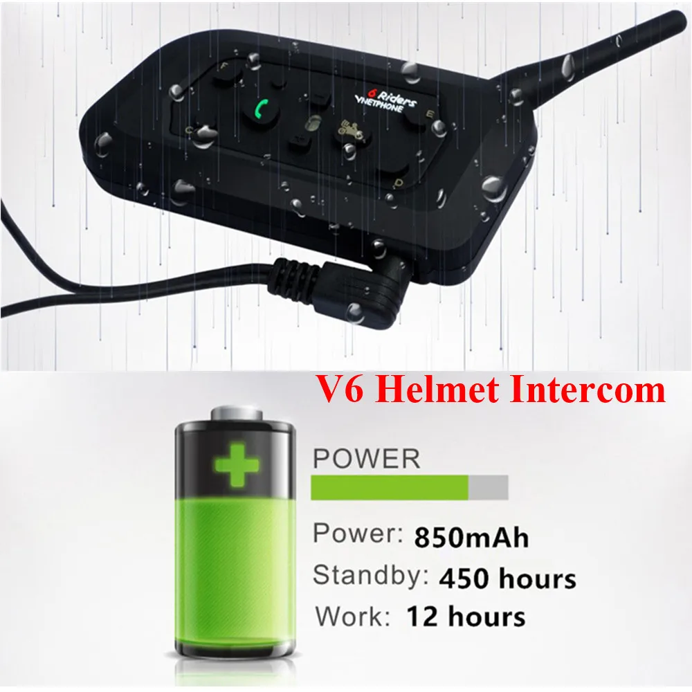 2 шт. мотоциклетные интеркомы беспроводной 1200 м Hemet Bluetooth гарнитура водопроводная интеркомуникатор интерком для шести Ridars gps