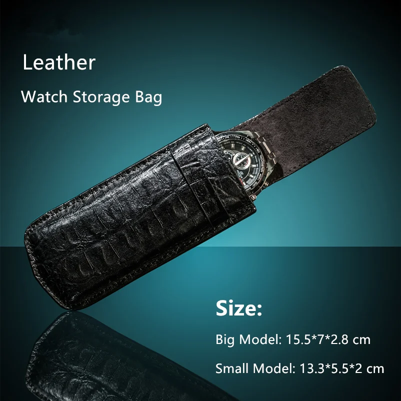 Кожаный чехол для часов черный хранения механический держатель W029|watch display case|watch