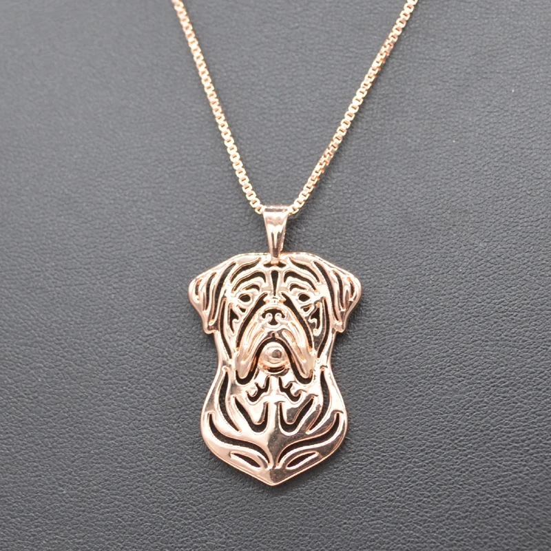 Женский металлический кулон Dogue De Bordeaux ювелирное изделие сплав ожерелье для