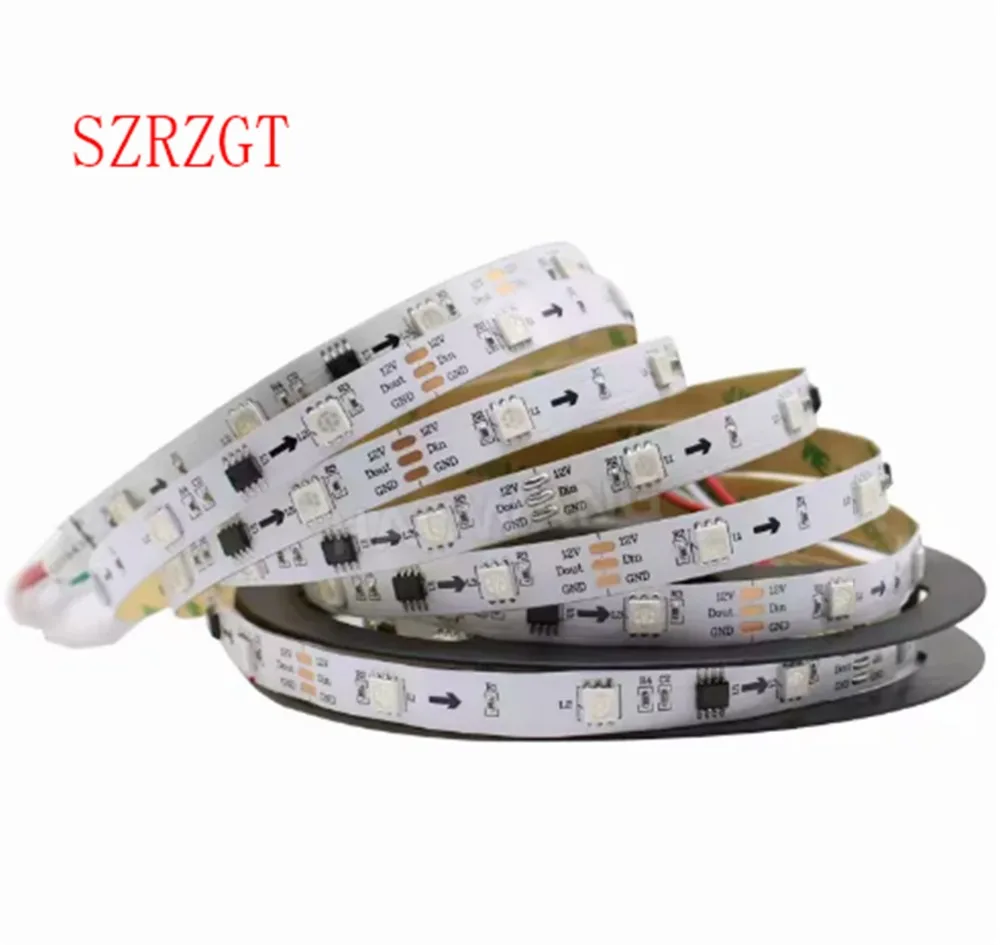 RGB лента WS2811 5050 SMD 12 В постоянного тока 30/60 светодиодов/м светодиодные пиксели