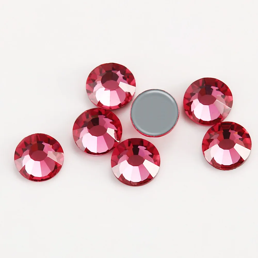 Новинка SMC Cut Rose Iron on Rhinestone ss16 ss20 ss30 Стразы с горячей фиксацией класса ааааа для