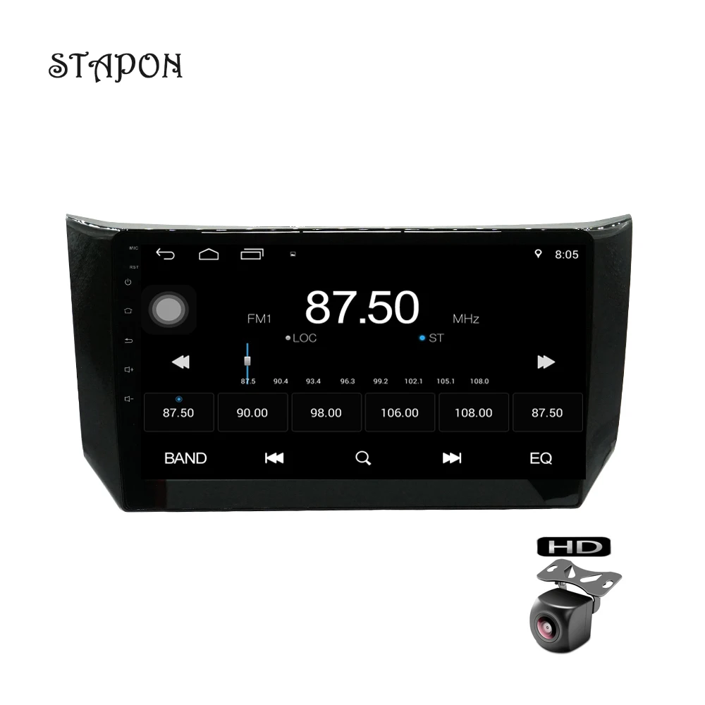 STAPON 10 дюймов Автомобильный DVD Android 7,1 навигация для sentra2012- с Bluetooth рулевое управление заднего вида gps FM/AM 1+ 16G 100A