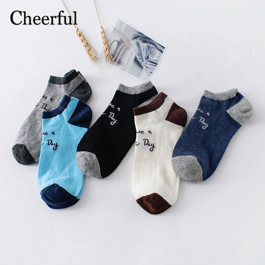 2019 новые летние корейские мужские хлопковые носки впитывающие пот Нескользящие