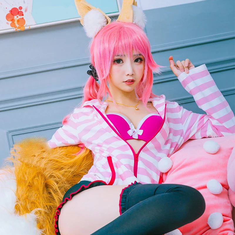 Fate EXTRA CCC Tamamo no Mae пальто Топы шорты униформа наряд аниме костюмы для косплея| |