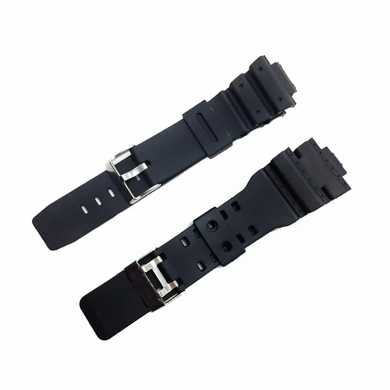 Ремешок для часов черный силиконовый резиновый сменный ремешок спортивные часы