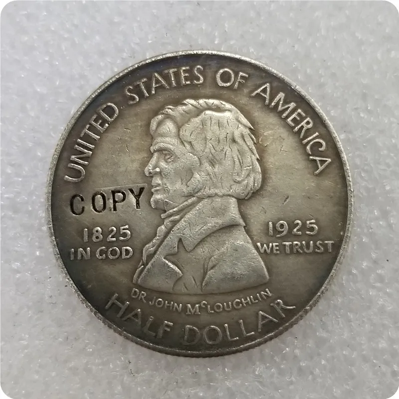 США 1925 форта Ванкувер Памятная Половина копия доллара памятные монеты медаль