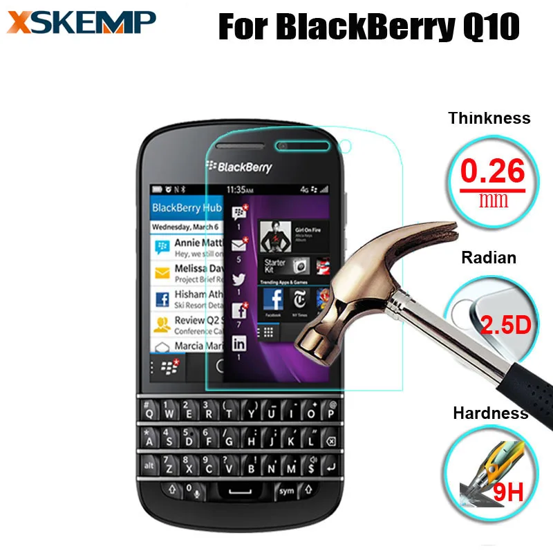Взрывозащищенная закаленная Стекло высокое качество Экран протектор для BlackBerry