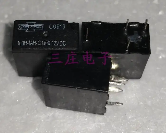 Реле 103H-1AH-C 12VDC KA-1A-12V 5-контактный 25A