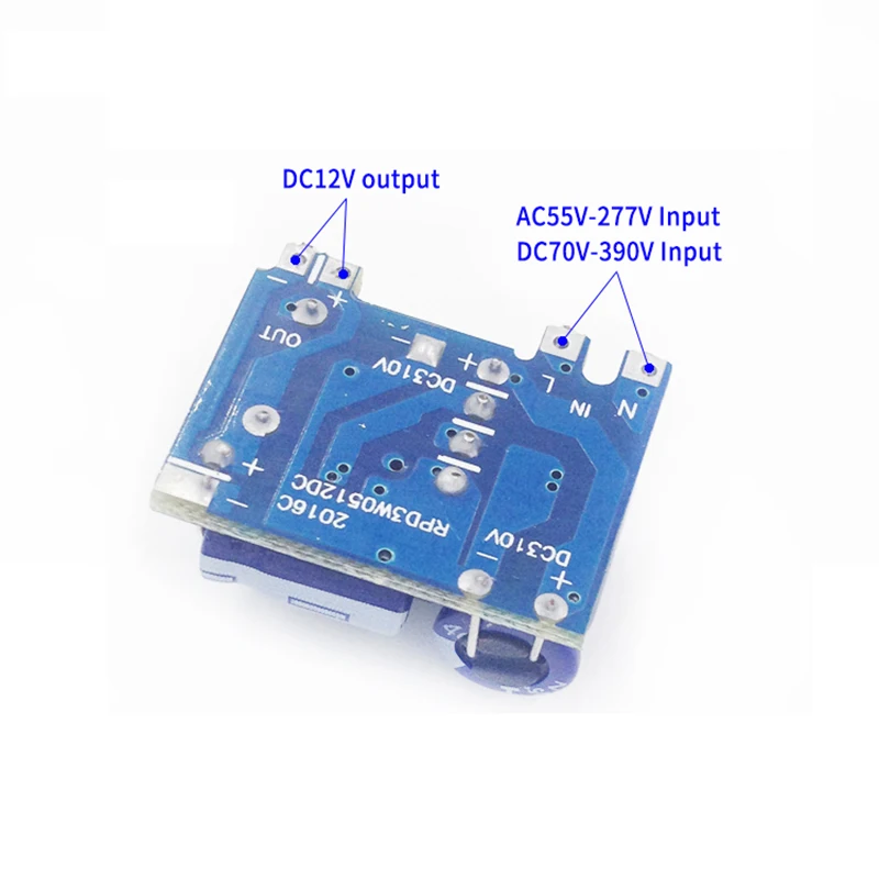 AC DC 12V 300mA / 5V 600mA изолированный импульсный модуль питания понижающий с регулятором