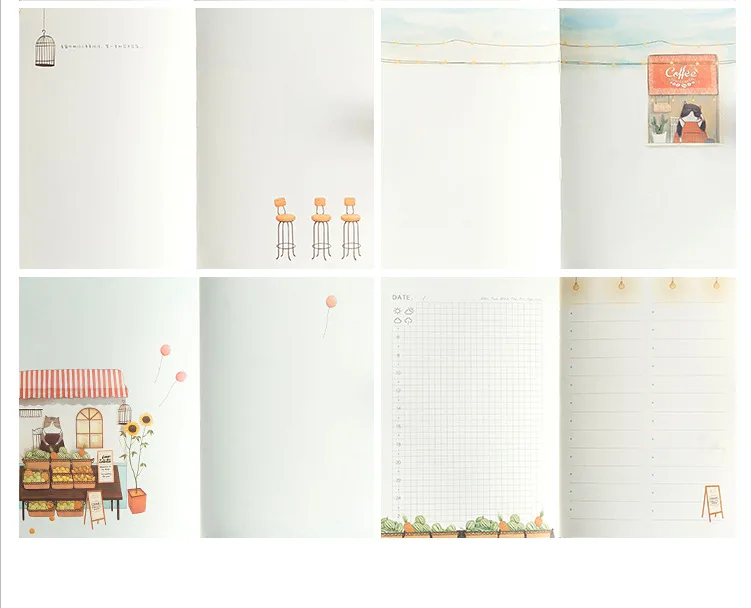 A5 Bullet Journal кожаный ежедневник планировщик путешествия блокнот с цветными страницами офисный блокнот канцелярские принадлежности D40