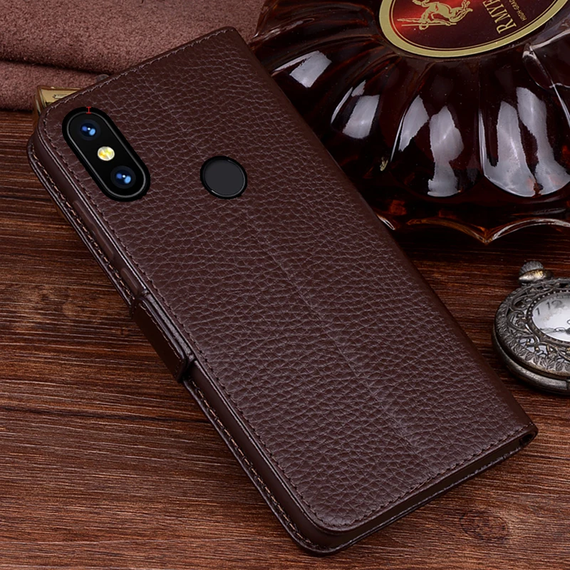 Флип чехол из натуральной кожи для UMIDIGI S3 PRO защитный телефона кожаный кошелек