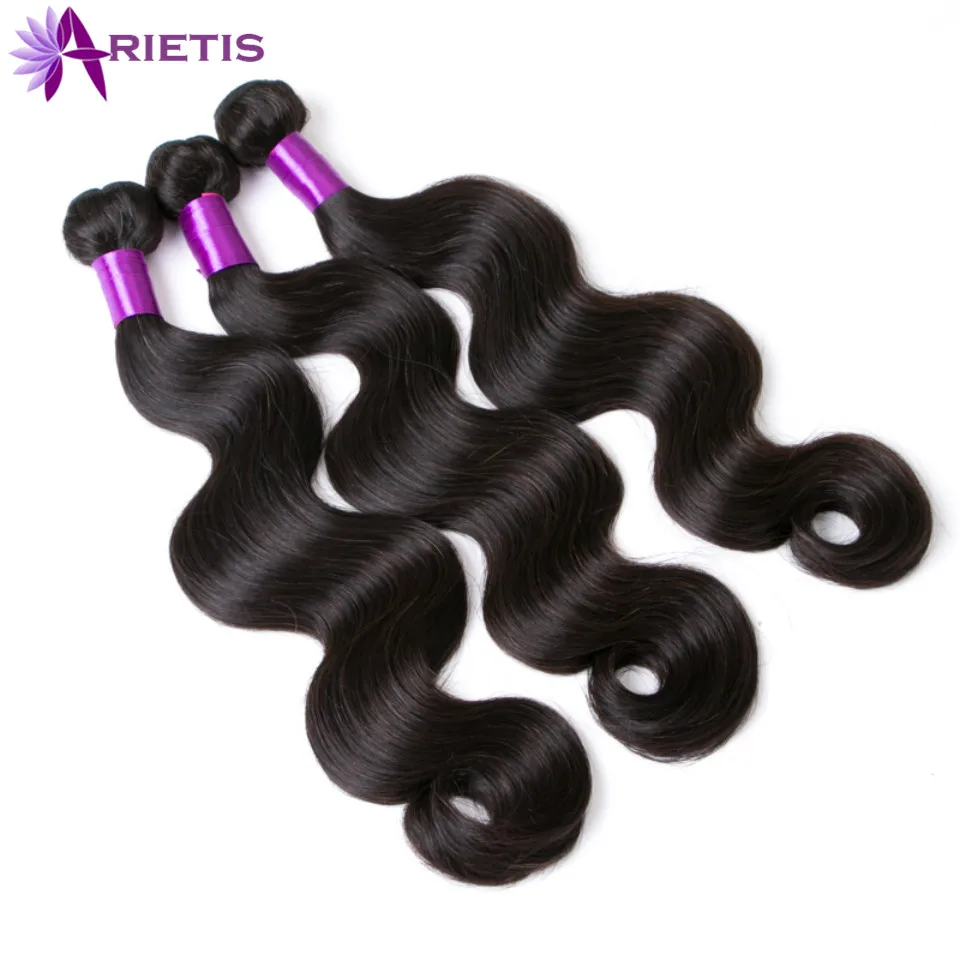 Овна Девы Человеческих Волос Перуанский Объемной Волны Weave Связки 100%