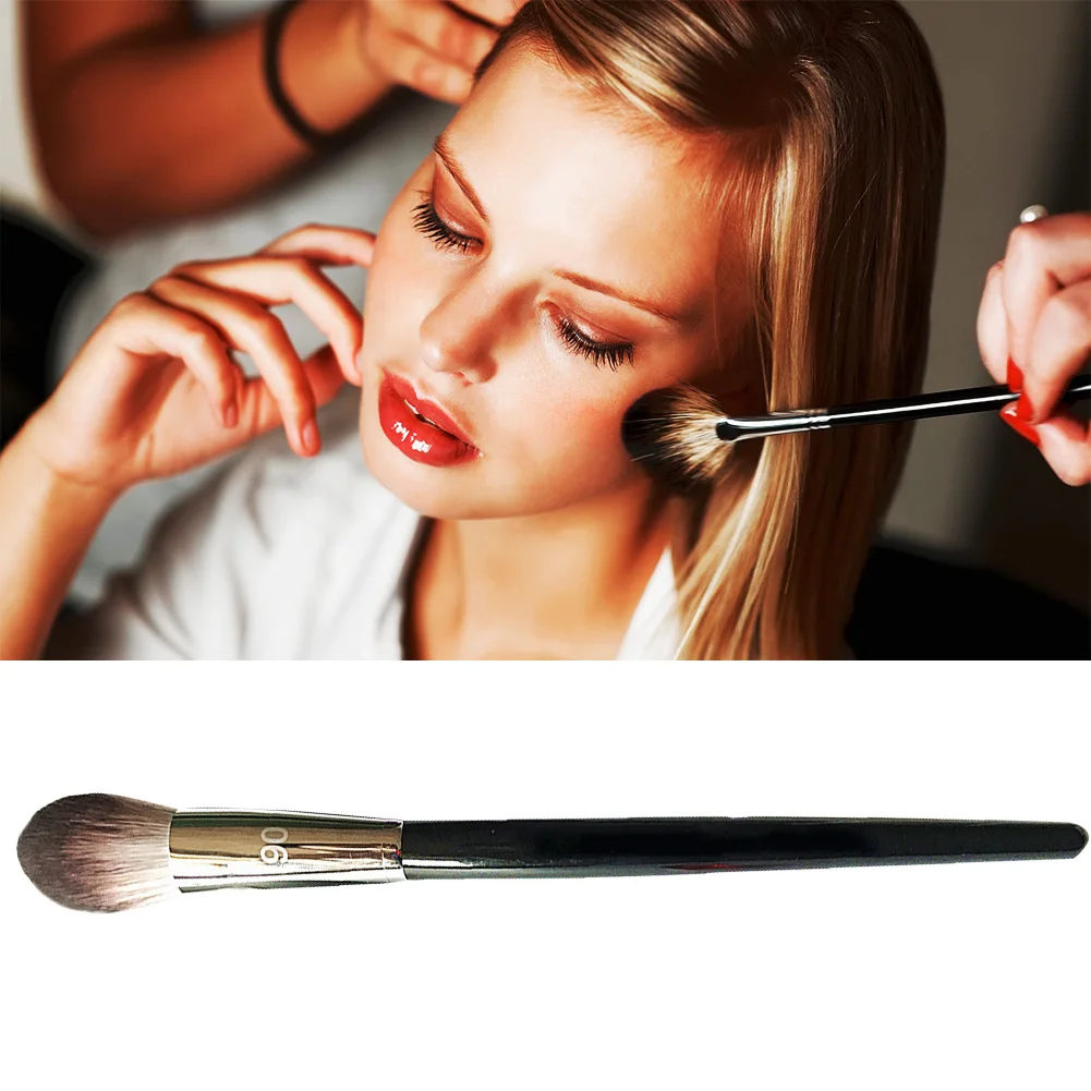 Loose Powder Cosmetics Blush High-gloss Highlighter Soft Fiber Dense Face Sculpting Tools Professional Flame Head Makeup Brush | Красота и