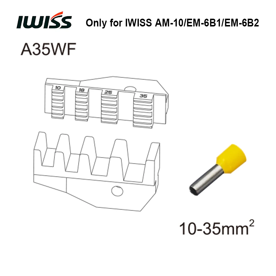 IWISS челюсти только для AM-10 пневматические обжимные инструменты EM-6B1/EM-6B2