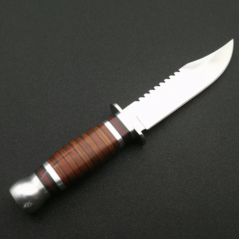 Mengoing фиксированное лезвие охотничья деревянная ручка ножа на открытом воздухе