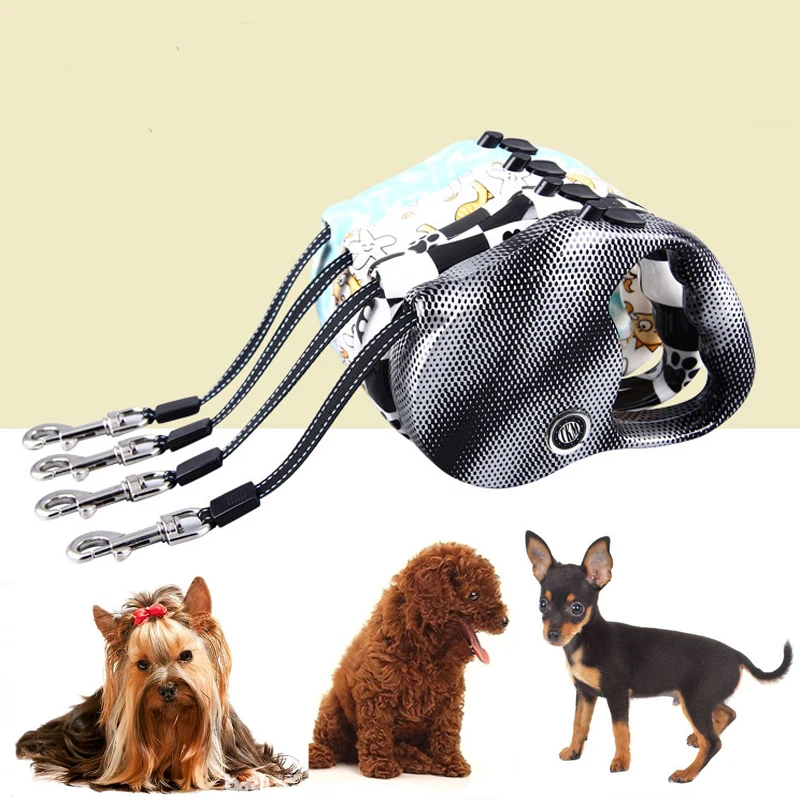 

5M Small Dog Retractable Leash Rope Teddy Dog Leash Rope Pet Dog Nylon Training Leads Rope For Small Dog Leash Dogs Supplier