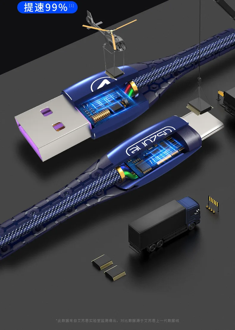 5А usb type C Быстрая зарядка usb c кабель type-c кабель для передачи данных зарядное устройство для телефона samsung S10 S9 Plus Note 9 8 huawei P30Pro Xiaomi 8 9