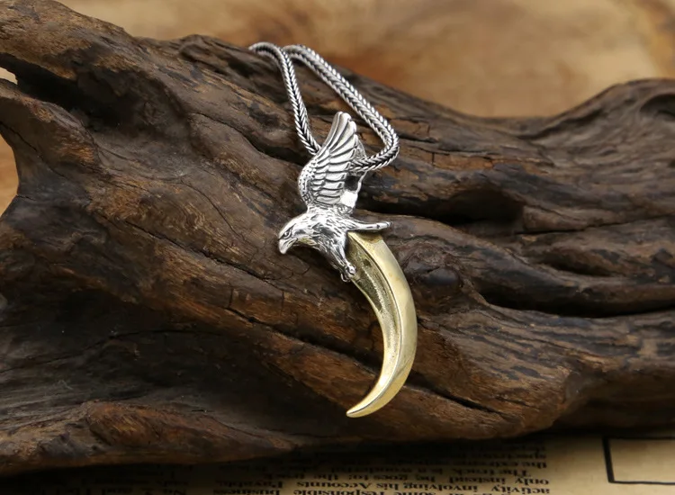 Серебряный Орел 925 пробы с латунью подвески в форме лап/когтей для ожерелья