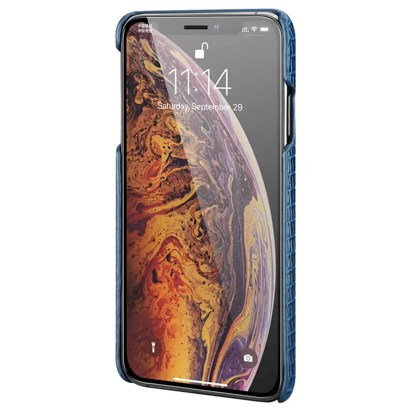 Чехол из натуральной кожи для Iphone XS максимальный чехол для задней крышки чехол с рисунком ящерицы для Apple Iphone X XS кожаный чехол Корпус