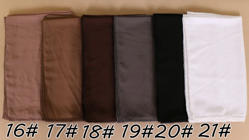 message choose color Женские шифоновые Цветочные кружевные шарфы, шали, простой хиджаб, длинная повязка на голову, модный шарф, мусульманские шали, 34 цвета, 10 шт./лот - Цвет: message choose color