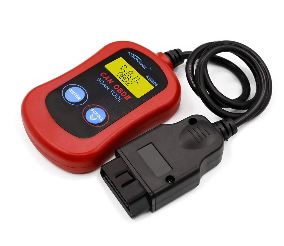 Новое поступление KONNWEI KW805 автомобиль код читателя Шина CAN OBD2 OBDII автомобиля